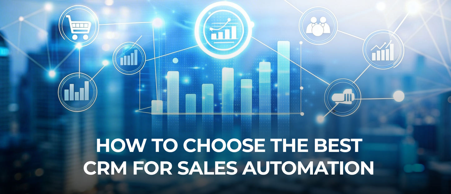 CRM with sales automation dashboard showing lead tracking, pipeline stages, and automated follow-ups