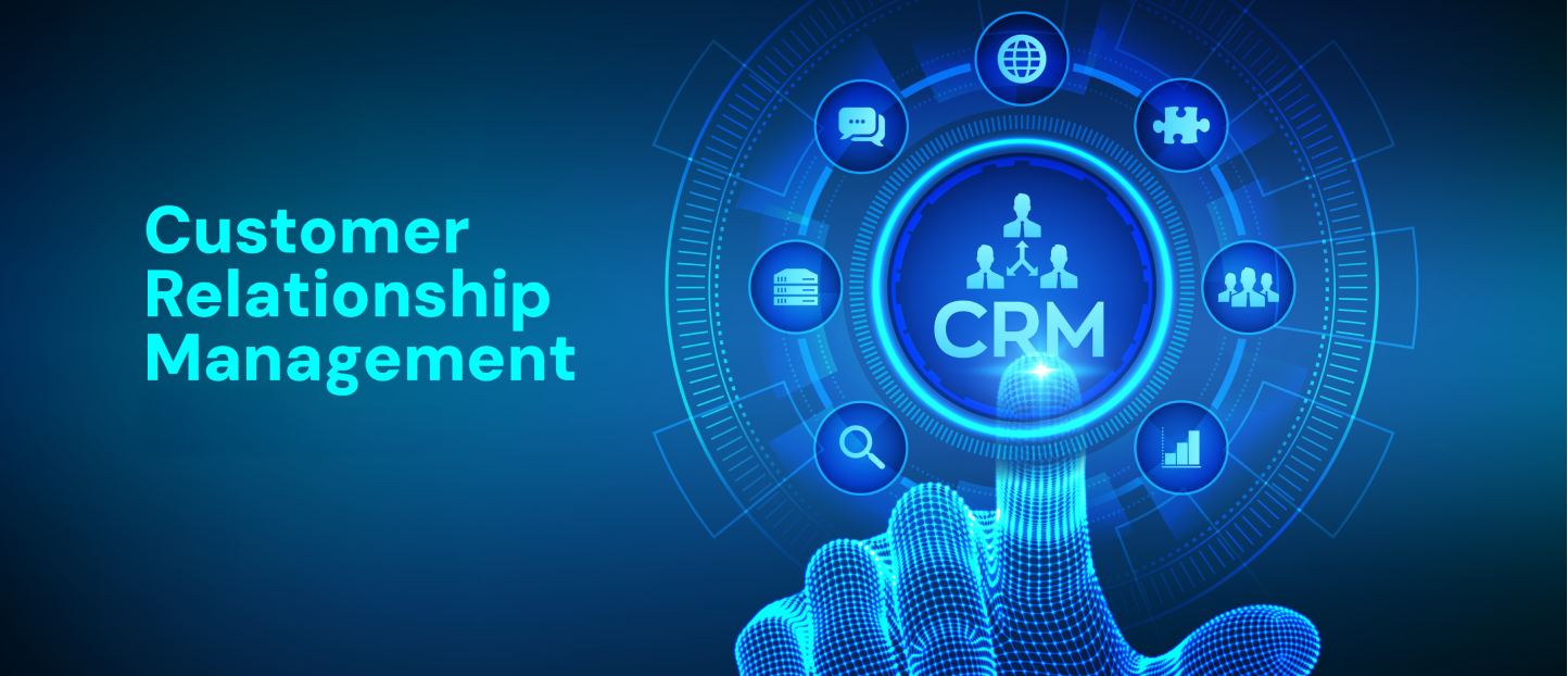 Customer relationship management CRM dashboard managing sales and leads