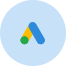 google Ads logo icon for online advertising